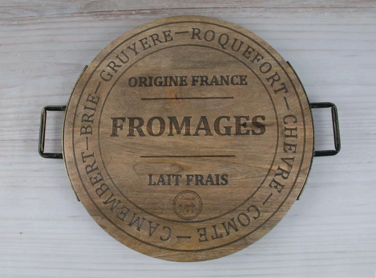 TABLA RIPLEY HOME FROMAGE MADERA REDONDA - 1