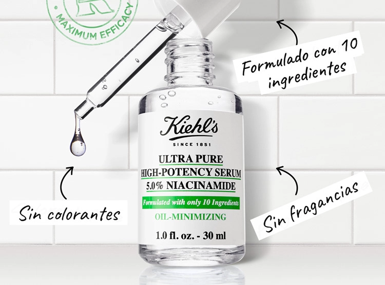 SERUM FACIAL KIELH'S ULTRA PURE HIGH-POTENCY 0.05 NIANCINAMIDE 30 ML - 4