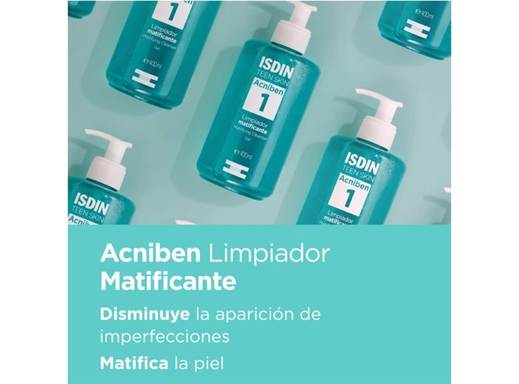 LIMPIADOR FACIAL ISDIN MATIFICANTE ACNIBEN 400 ML - 5