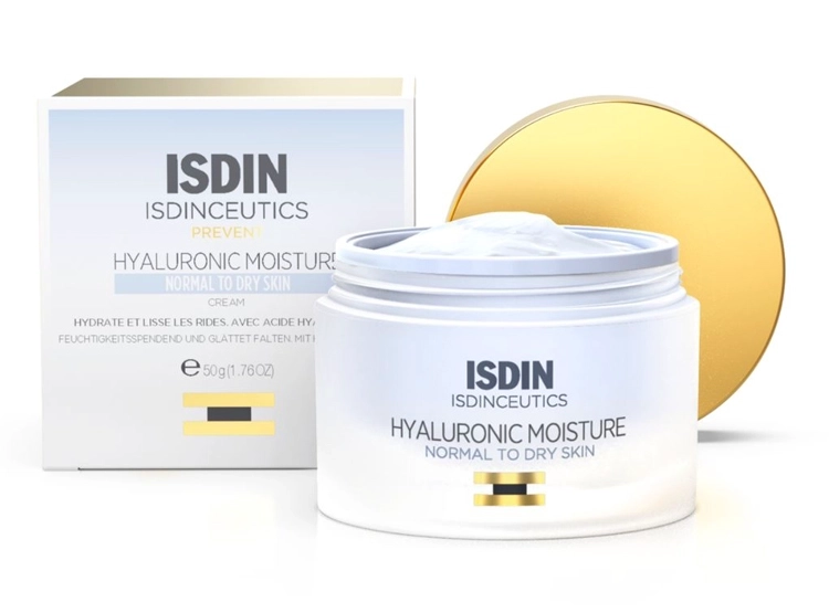 CREMA FACIAL ISDIN HIDRATANTE CEUTICS HYALURONIC MOISTURE PIEL NORMAL A SECA 50 GR - 1