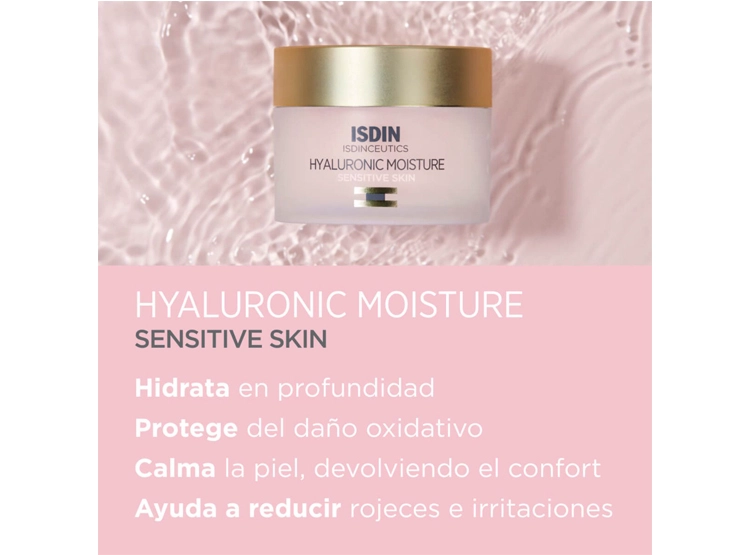 CREMA FACIAL ISDIN HIDRATANTE CEUTICS HYALURONIC MOISTURE PIEL SENSIBLE 50 GR - 3