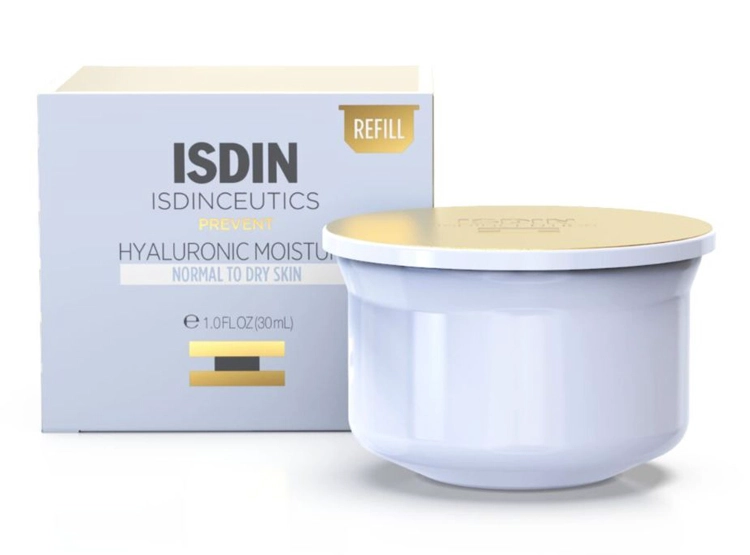 CREMA FACIAL ISDIN HIDRATANTE REFILL CEUTICS HYALURONIC MOISTURE PIEL NORMAL A SECA 50 GR - 1