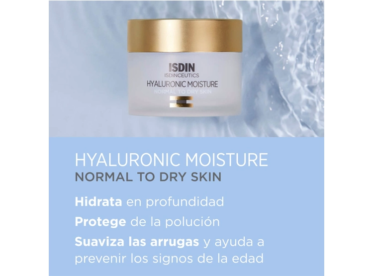 CREMA FACIAL ISDIN HIDRATANTE REFILL CEUTICS HYALURONIC MOISTURE PIEL NORMAL A SECA 50 GR - 3