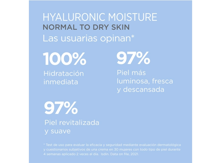 CREMA FACIAL ISDIN HIDRATANTE REFILL CEUTICS HYALURONIC MOISTURE PIEL NORMAL A SECA 50 GR - 5
