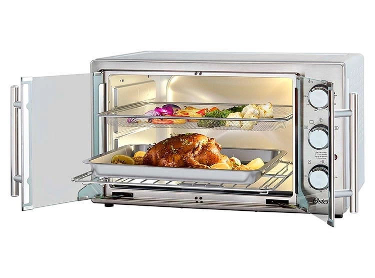 HORNO ELÉCTRICO OSTER 42 L TSSTTVFDMAFNS-052 CON FREIDORA DE AIRE ® PUERTAS ESTILO FRANCÉS - 2