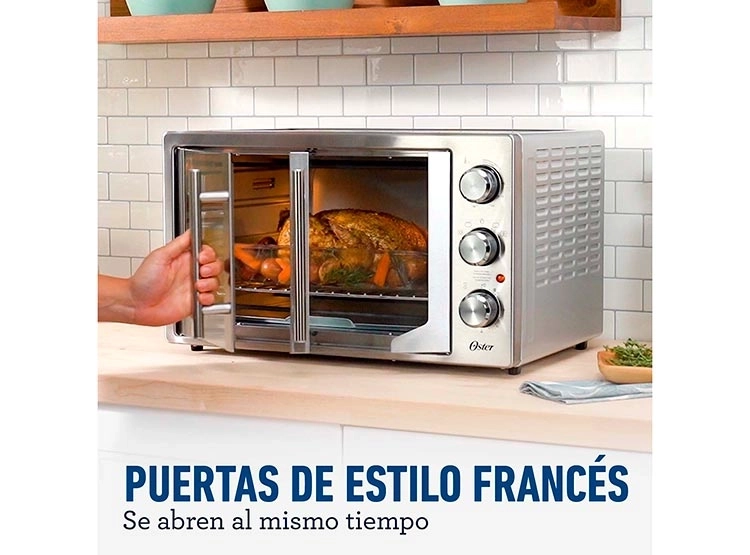 HORNO ELÉCTRICO OSTER 42 L TSSTTVFDMAFNS-052 CON FREIDORA DE AIRE ® PUERTAS ESTILO FRANCÉS - 5