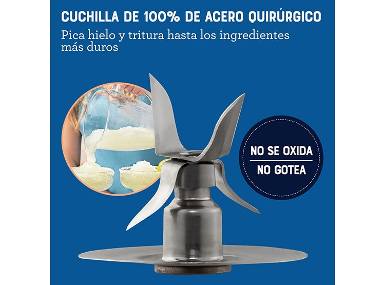LICUADORA OSTER BLSTPEG-GPB 800W 1.5 L VASO VIDRIO 6 VELOCIDADES MÁS PULSO - 7