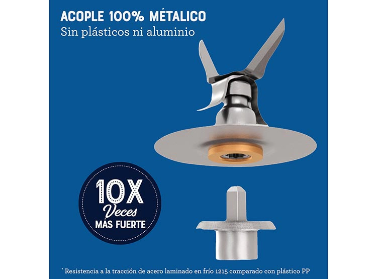 LICUADORA OSTER BLSTPEG-GPB 800W 1.5 L VASO VIDRIO 6 VELOCIDADES MÁS PULSO - 8