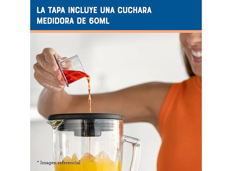 LICUADORA OSTER BLSTPEG-GPB 800W 1.5 L VASO VIDRIO 6 VELOCIDADES MÁS PULSO - 9