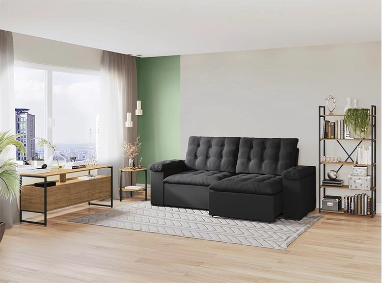 ESTANTE YARDAS LI006 FREIJO 5 REPISAS CAFÉ NEGRO METAL - 5