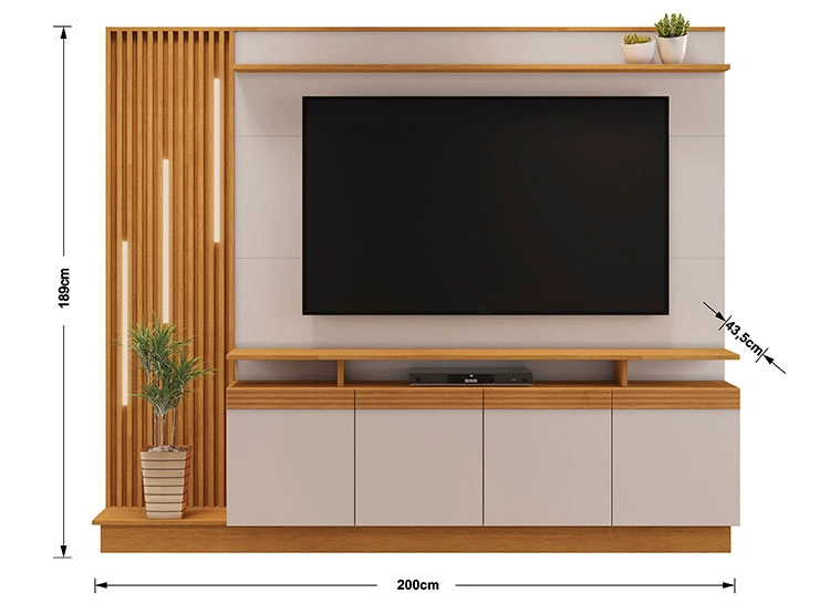 CENTRO DE ENTRETENIMIENTO DI PORETTI DESIGN ABSOLUTO HOME CAFE 65" - 3