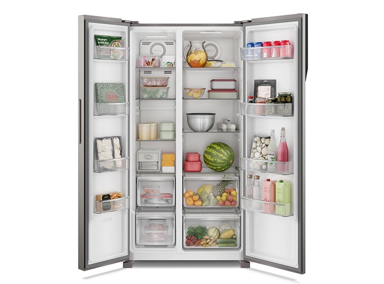 REFRIGERADOR SIDE BY SIDE FENSA SFX530 525L NO FROST ACERO - 4