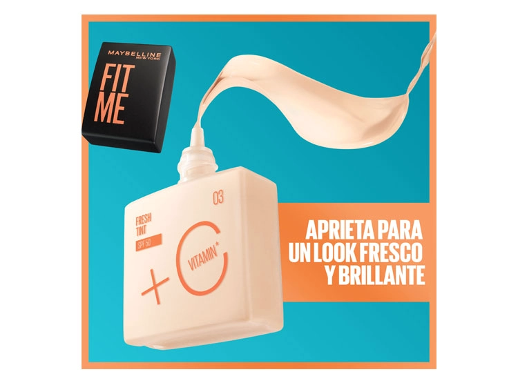 BASE DE MAQUILLAJE MAYBELLINE FIT ME FRESH SPF 50 5 GR - 7