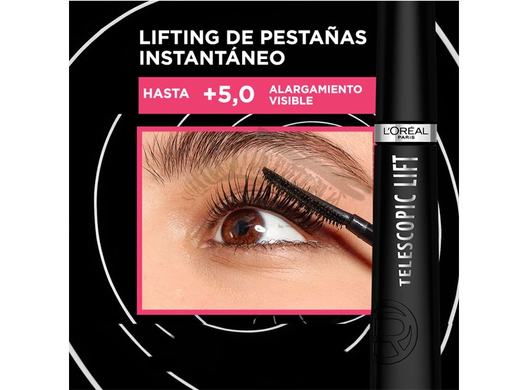 MÁSCARA DE PESTAÑAS LOREAL TELESCOPIC LIFT WASHABLE 10 ML - 4