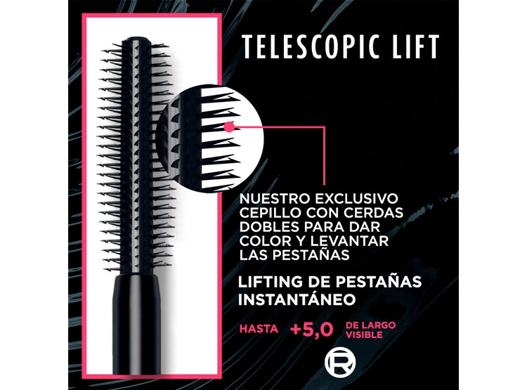 MÁSCARA DE PESTAÑAS LOREAL TELESCOPIC LIFT WASHABLE 10 ML - 7