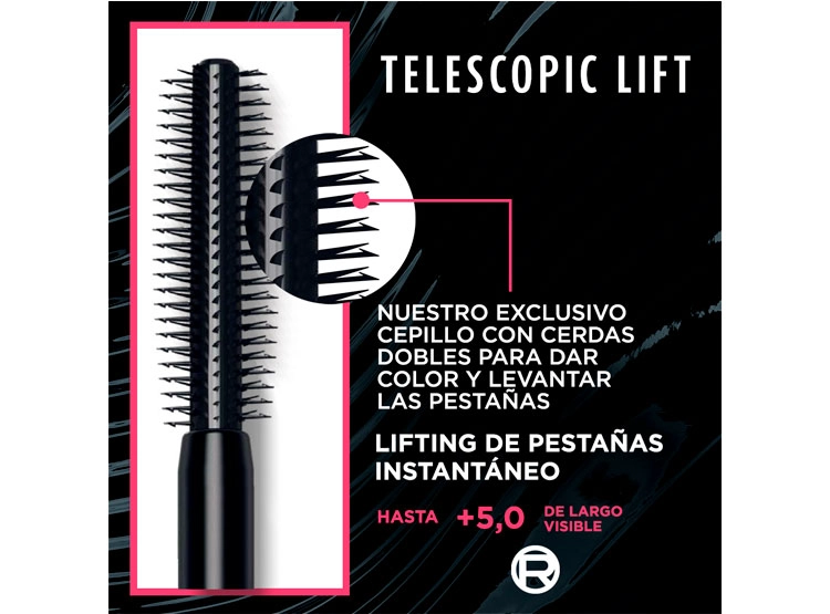 MÁSCARA DE PESTAÑAS LOREAL TELESCOPIC LIFT WATERPROOF 10 ML - 7