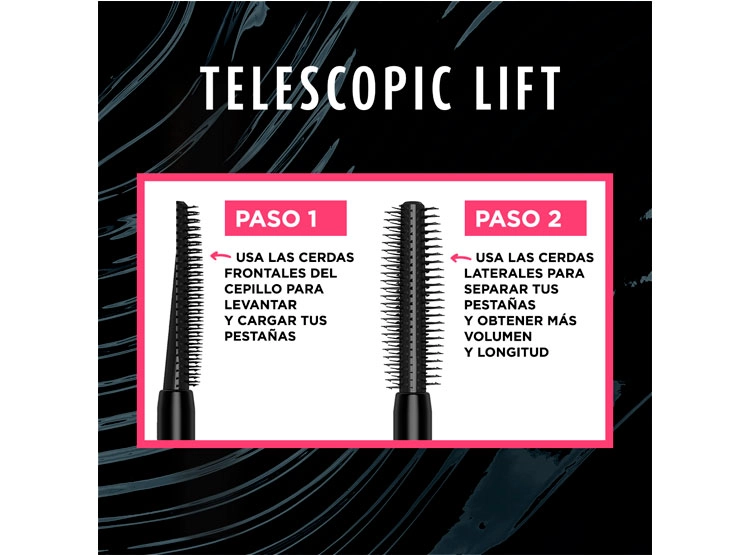 MÁSCARA DE PESTAÑAS LOREAL TELESCOPIC LIFT WATERPROOF 10 ML - 8