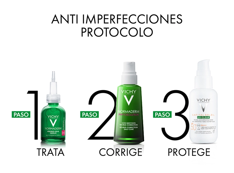 CREMA FACIAL VICHY HIDRATANTE ANTIIMPERFECCIONES CAPITAL SOLEIL UV CLEAR SPF 50+ 40 ML - 6