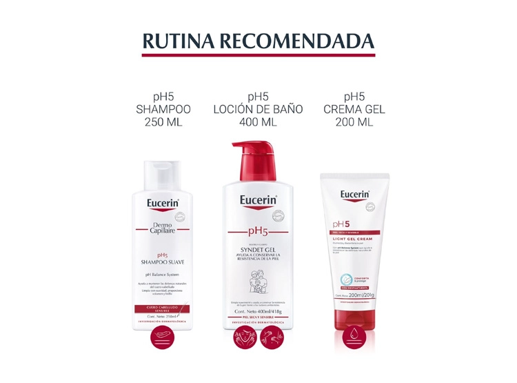 GEL CORPORAL EUCERIN HIDRATANTE PH5 LIGHT CREAM 200 ML - 4