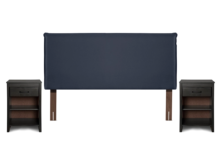 SET DE MUEBLES ROSEN MAURICE 2 PLAZAS MADERA AZUL MARINO - 3