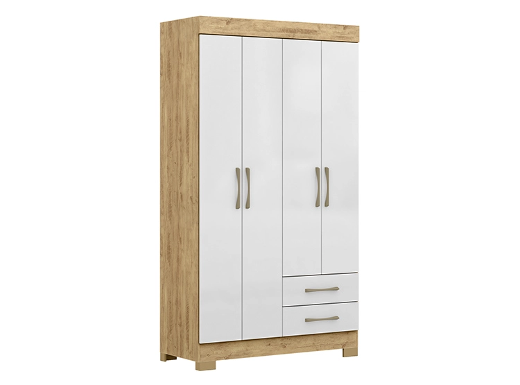 CLOSET DI PORETTI DESIGN ESOCIA ESCOCIA MDF 4 PUERTAS 2 CAJONES CAFÉ CLARO - 1