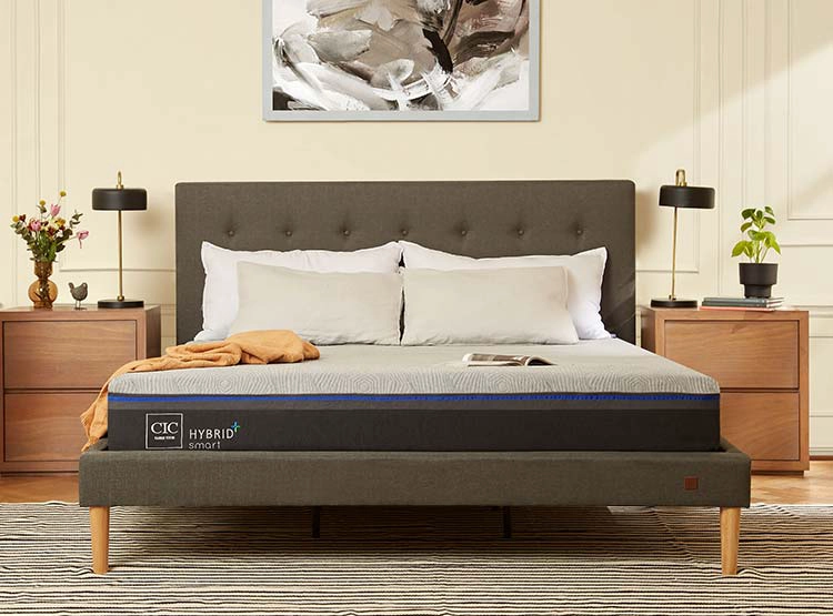 BASE CAMA CIC EUROPEA HYDRID PLUS KING GRIS - 6