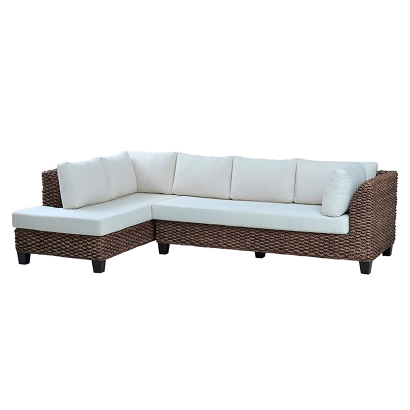 SET DE MUEBLES RIPLEY HOME SOFÁ SECCIONAL KATINA DERECHO 5 CUERPOS CAFÉ + MESA DE CENTRO - 4