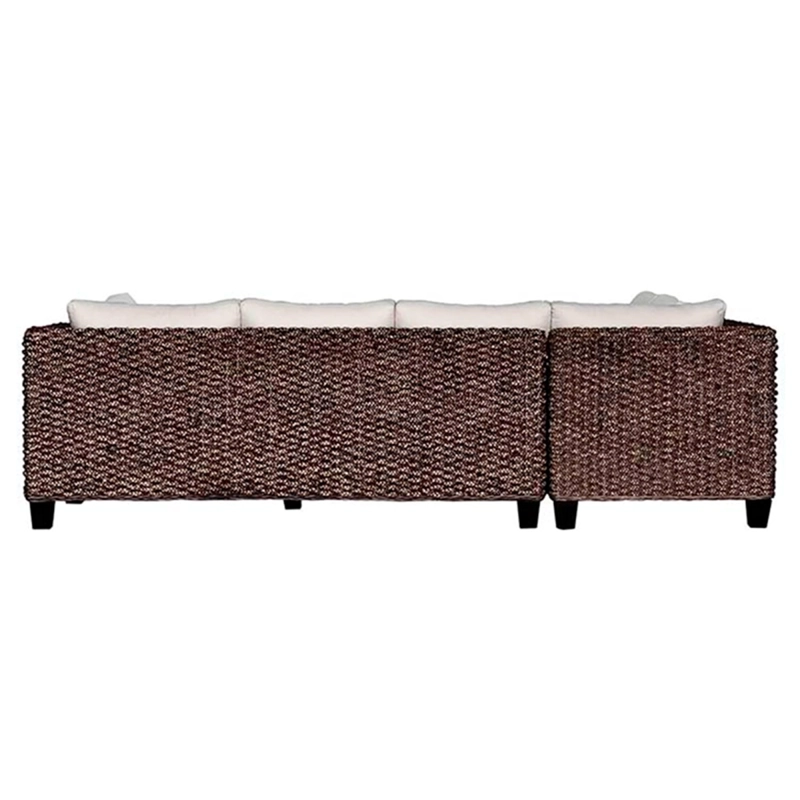 SECCIONAL RIPLEY HOME KATINA 5 + MESA RATTAN NATURAL - 5