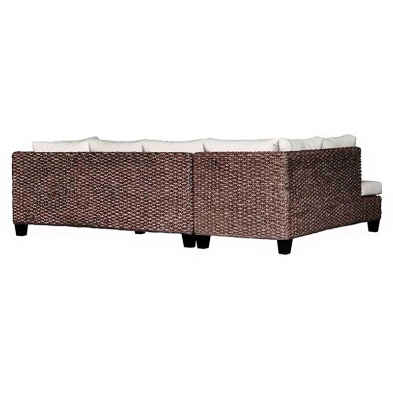 SECCIONAL RIPLEY HOME KATINA 5 + MESA RATTAN NATURAL - 6