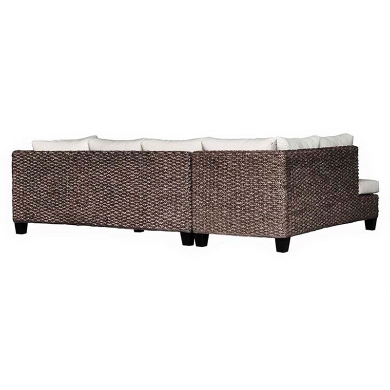 SET DE MUEBLES RIPLEY HOME SOFÁ SECCIONAL KATINA DERECHO 5 CUERPOS CAFÉ + MESA DE CENTRO - 6