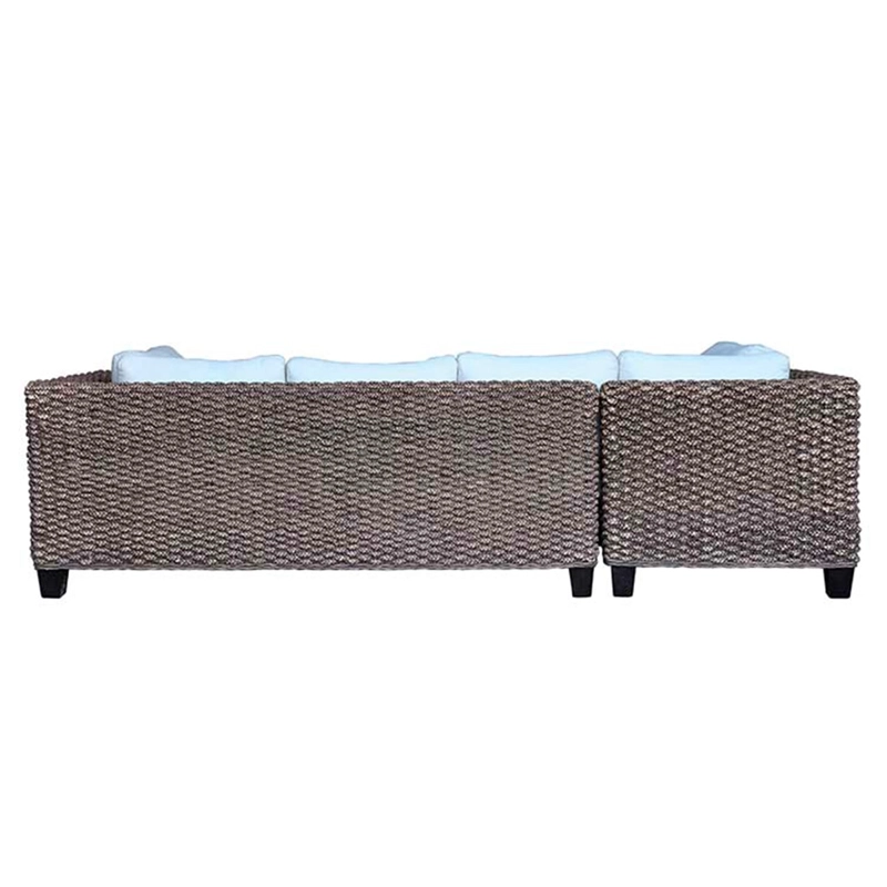 SET DE MUEBLES RIPLEY HOME SOFÁ SECCIONAL KATINA DERECHO 5 CUERPOS CAFÉ + MESA DE CENTRO - 7
