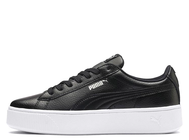 ZAPATILLAS MUJER PUMA URBANAS NEGRO VIKKY STACKED CUERO - 1