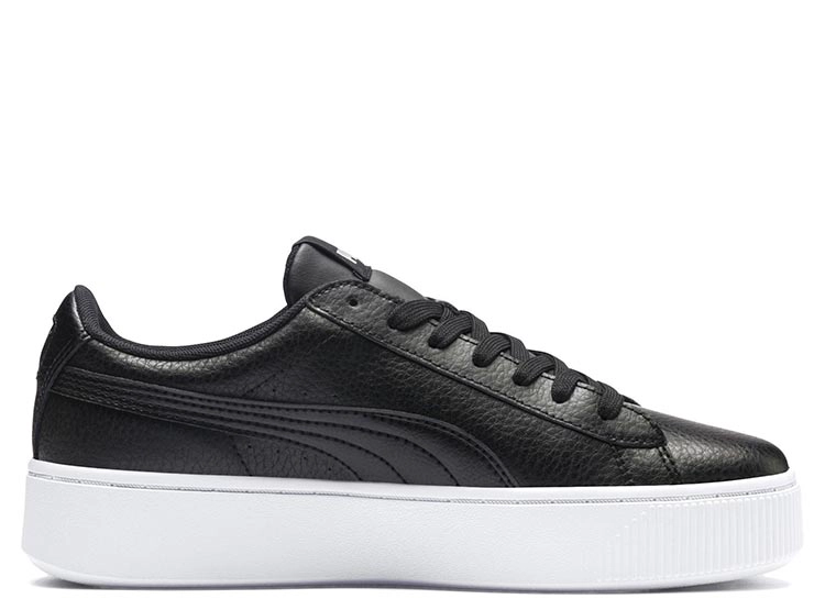 ZAPATILLAS MUJER PUMA URBANAS NEGRO VIKKY STACKED CUERO - 2