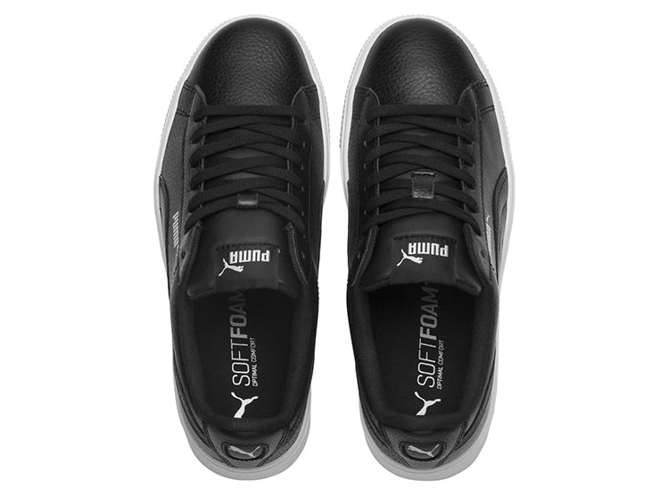 ZAPATILLAS MUJER PUMA URBANAS NEGRO VIKKY STACKED CUERO - 4