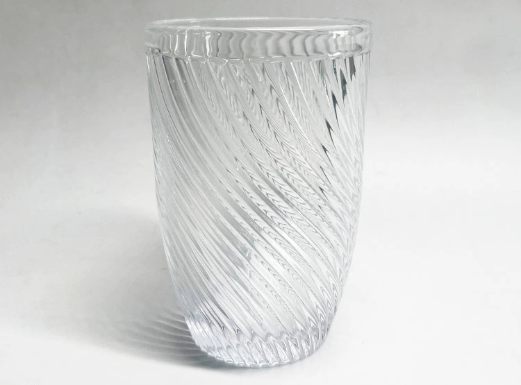 SET 4 VASOS RIPLEY HOME LÍNEAS ALTOS LINEAS VIDRIO TRANSPARENTE - 1