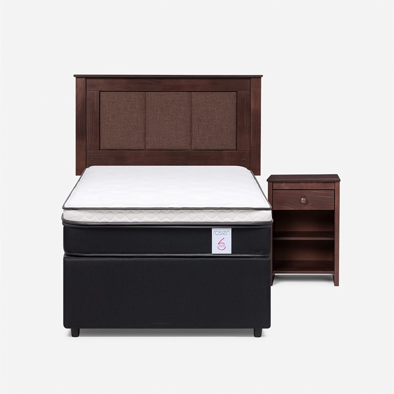 JUEGO DE DORMITORIO ROSEN CAMA DIVAN NEW STYLE 6 + SET RACHEL - 1