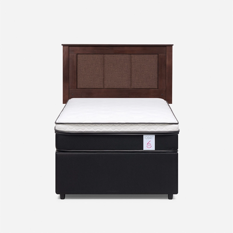JUEGO DE DORMITORIO ROSEN CAMA DIVAN NEW STYLE 6 + RESPALDO RACHEL - 1