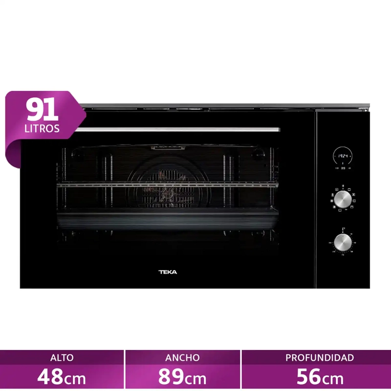 HORNO ELÉCTRICO TEKA EMPOTRABLE 91L HLF 9400 BK FL - 1
