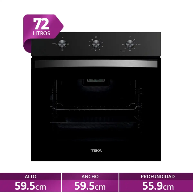 HORNO ELÉCTRICO TEKA EMPOTRABLE 72L HBB-5360 FBK