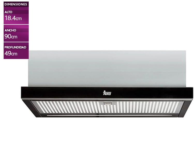 CAMPANA INTEGRABLE TEKA 60 CM CNL 6415 PLUS NEGRO