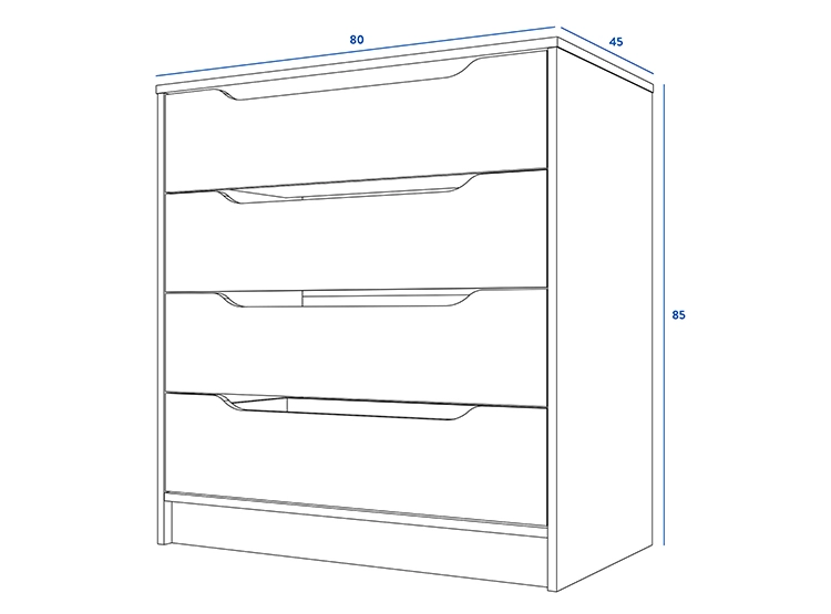 COMODA CIC BLANCO 4C - 4