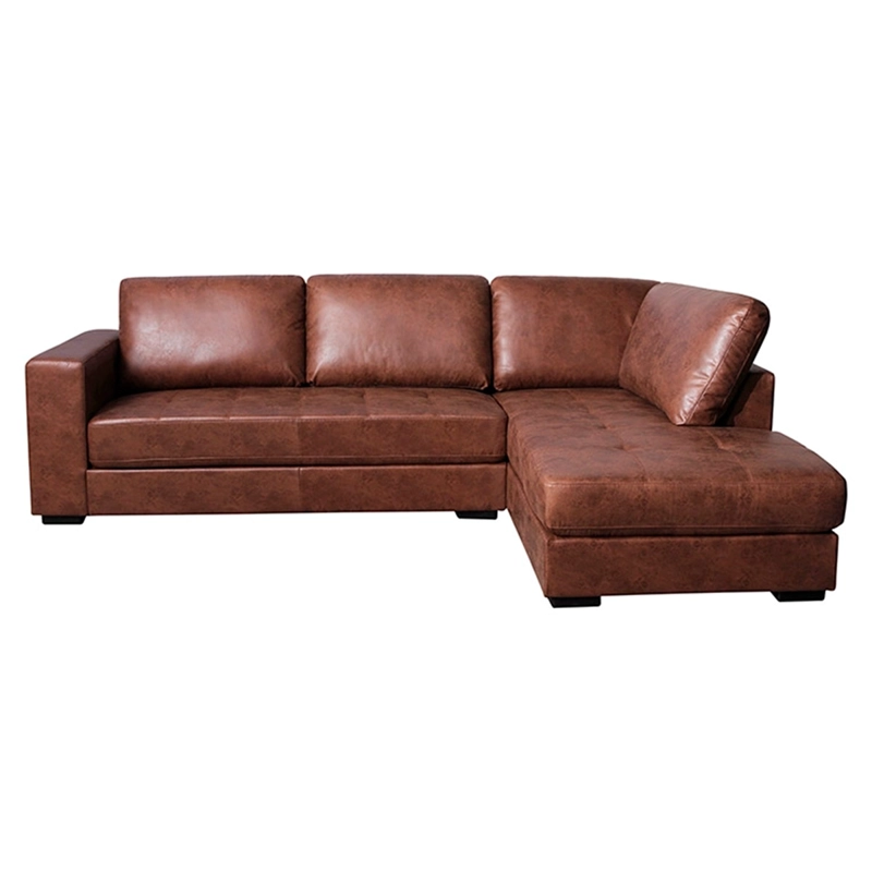 SOFÁ SECCIONAL DERECHO RIPLEY HOME MINI PIRLO 4 CUERPOS CAFÉ CHOCOLATE - 2