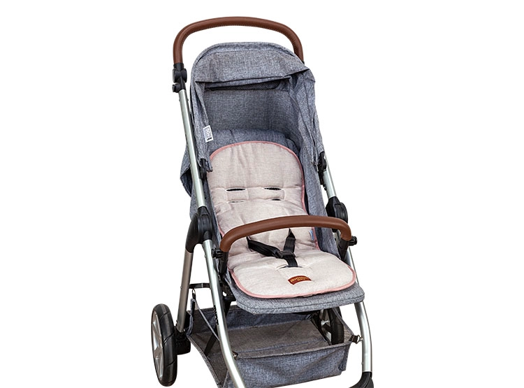 COJIN KIDSCOOL CUBRE COCHE ALGODÓN ROSADO LISO - 1