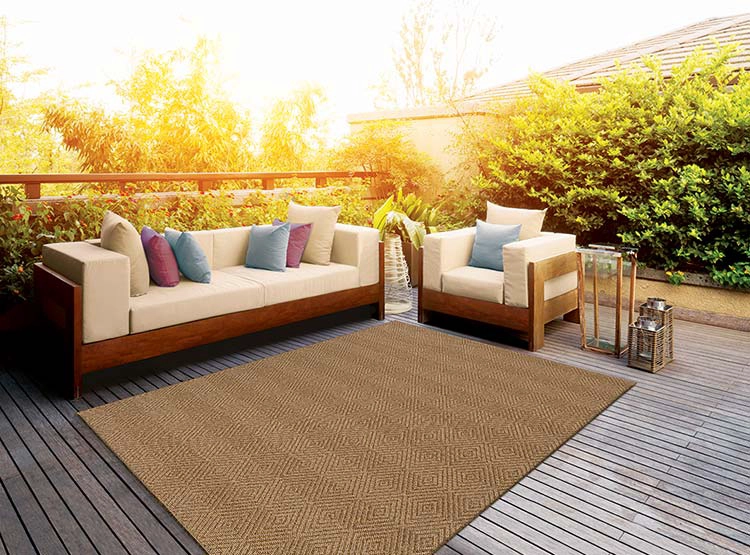 ALFOMBRA IDETEX SISAL PATTERN NÓRDICO 240 X 340 CM CARAMELO - 3
