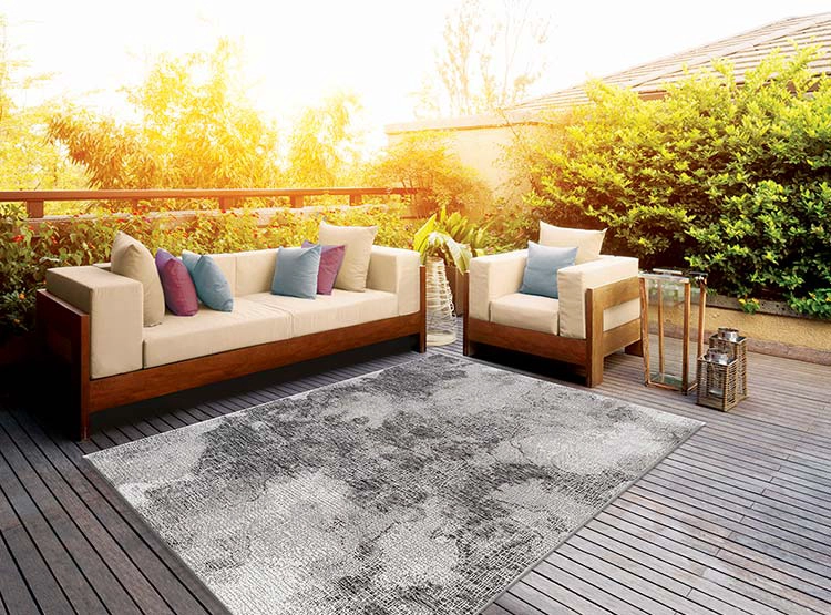 ALFOMBRA IDETEX SISAL URBAN NÓRDICO 160 X 230 CM HUMO - 3