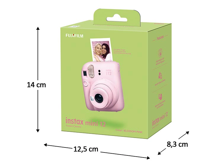 CÁMARA INSTANTÁNEA FUJI INSTAX MINI 12 ROSA - 3