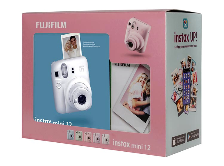 KIT FUJI MINI 12 BLANCO + FILM 10 - 4