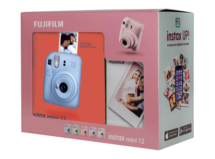 COMBO CÁMARA INSTANTÁNEA FUJI INSTAX MINI 12 BLUE + FILM 10 - 4
