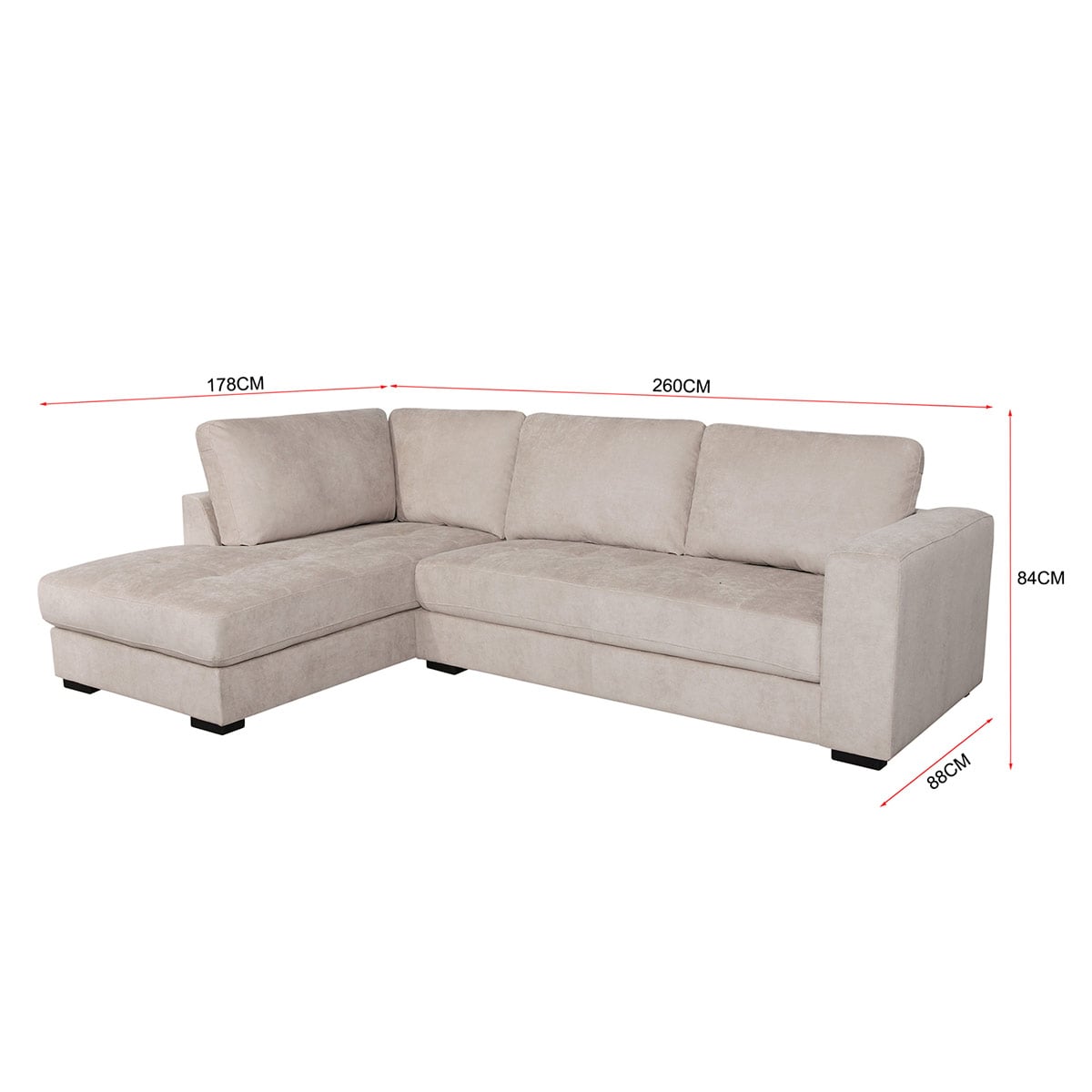 SOFÁ SECCIONAL RIPLEY HOME MINI PIRLO 4 CUERPOS BEIGE - 7
