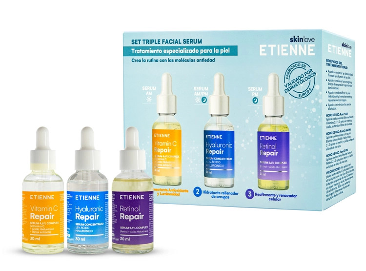 SET SERUM FACIAL ETIENNE TRIPLE 30 ML - 3